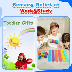 RVRHLMI sensory bubble pack highlighting portable stress relief and on the go entertainment