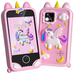 Rvwsx Kids Phone with 2.8-inch touchscreen for easy learning and play