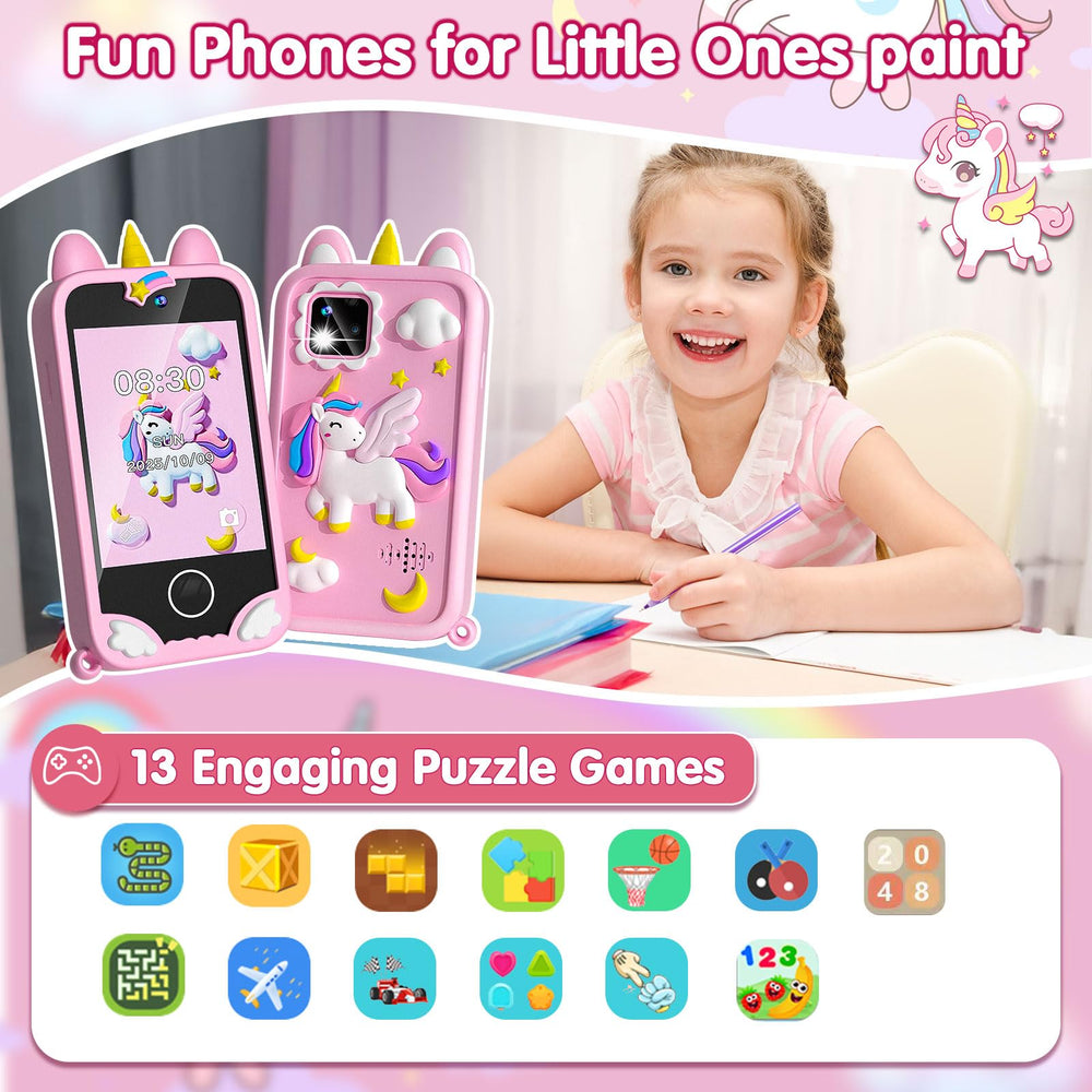 Rvwsx Kids Phone 32GB memory card supports photos and music storage