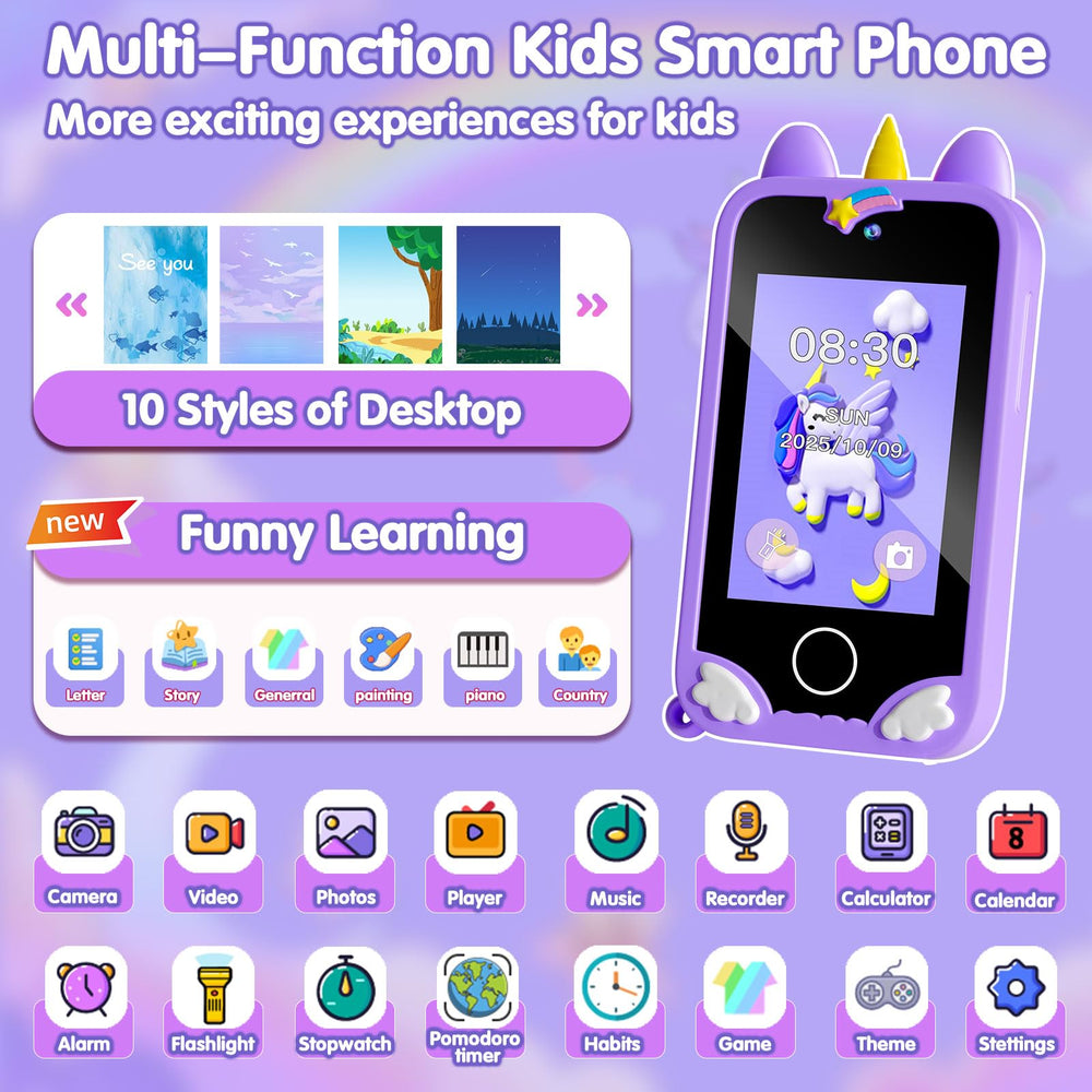 Rvwsx Kids Phone front camera captures playful moments.