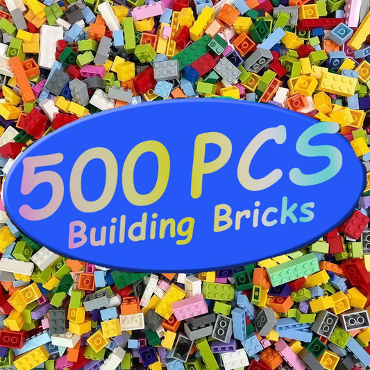 RWDTER 500-piece blocks in assorted colors for open-ended play.