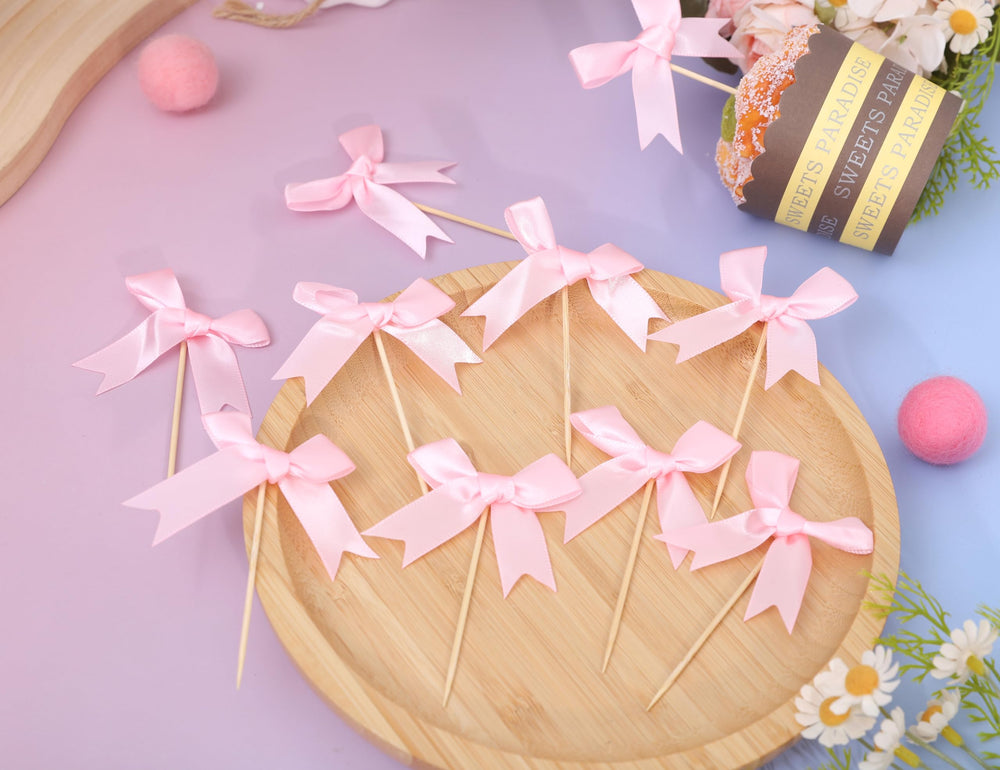 Rweseo Coquette Pink Bow Party Table Decoration for coquette styling.