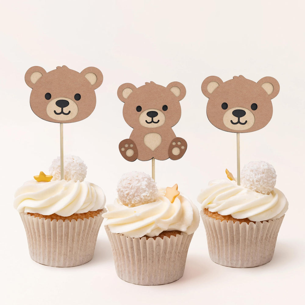 Rweseo We Can Bearly Wait topper for playful birthday desserts.
