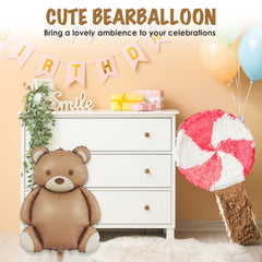 Ryetvok bear balloons four-pack bold decor for bear-themed events.