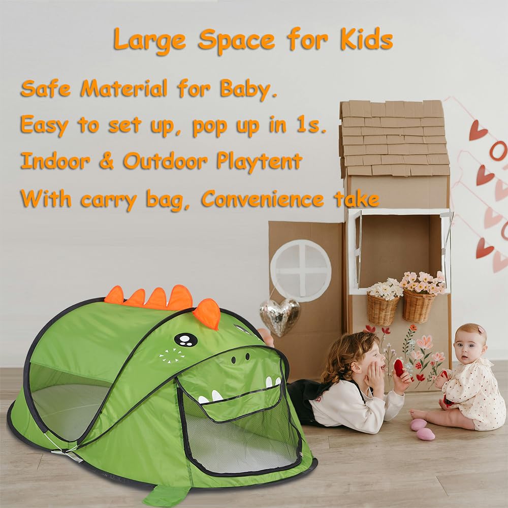 Ryssin pop-up tent outdoors during picnics for creative play.