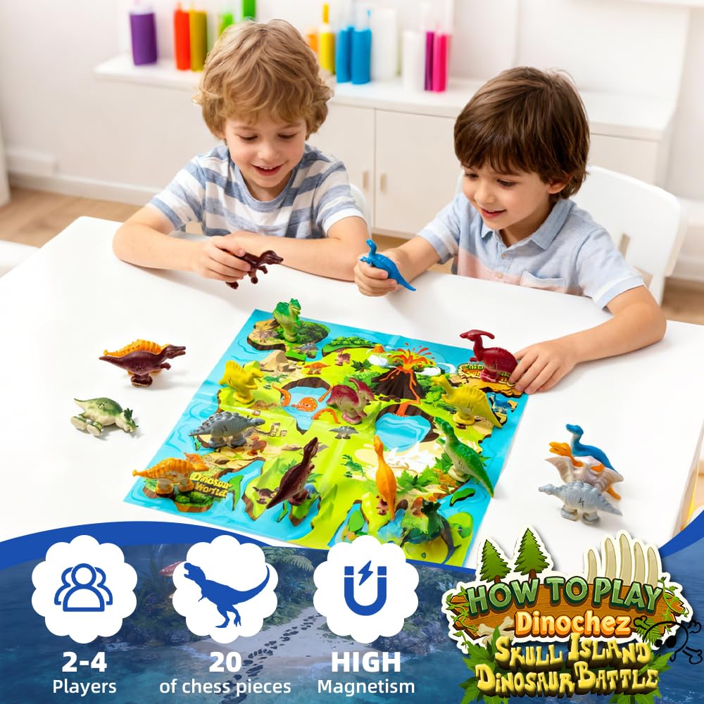 Rytopt Travel Picnic Backyard Dino Chess: take anywhere for on-the-go entertainment.