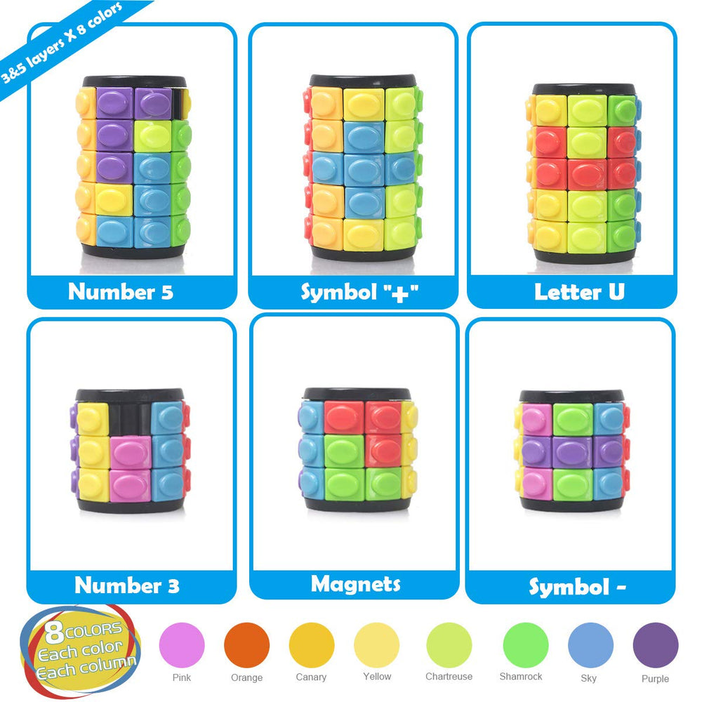 R.Y.TOYS Rotate and Slide Puzzle 5-layer design with vibrant color pieces.