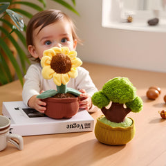 Ryttir flower plush used for kid cuddles and imaginative play.