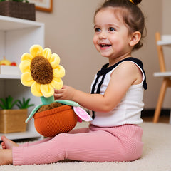Ryttir green flower plush pillow brings nature inspired charm to shelves.