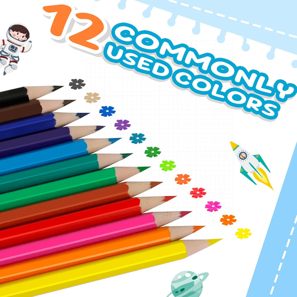 S8686S twelve vibrant colors display for detailed illustrations and creative coloring