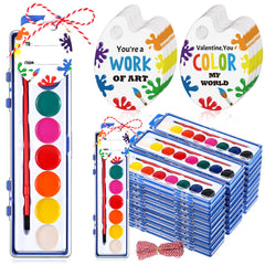 Sabary 30-pack watercolor paints set packaging with vibrant colors for party favors.