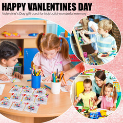 Sabary kraft card stock offers sturdy backdrops for vibrant valentines
