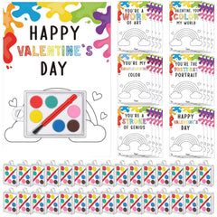 Sabary valentines paint palette set helps kids create personalized cards for classroom gifting