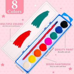Sabary watercolor paints color diffusion, easy to blend and rehydrate.