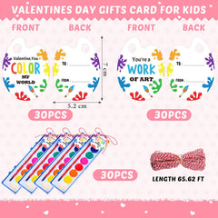 Sabary watercolor paints palette and mini brush, ideal for classroom art projects.
