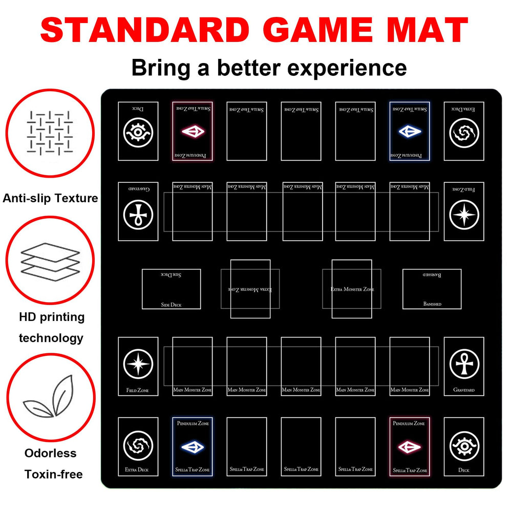 sabermaster Card Rubber Mat stitched edge emphasizes durability during long sessions