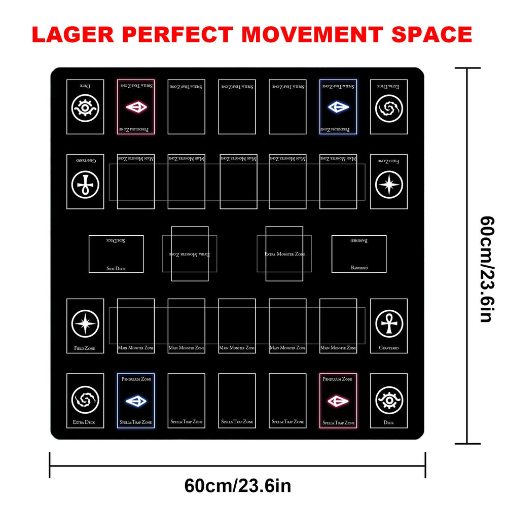 sabermaster Card Rubber Mat top view highlighting the large surface for cards