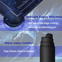 Sabermaster Card Rubber Mat two-player area provides ample space for cards.