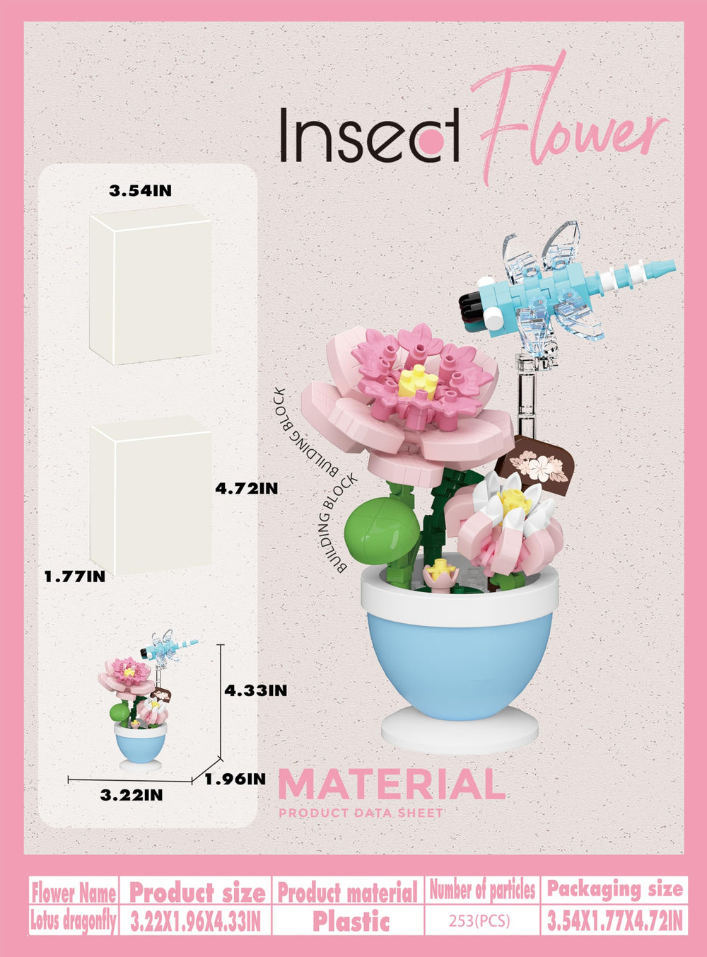Sacblirr bee and butterfly figures add whimsy to your space.