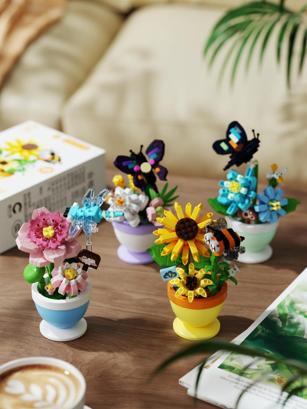 Sacblirr botanical collection decor toy for kids and adults.