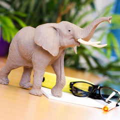 Safari Ltd gift-ready elephant figurine ideal for learning gifts.