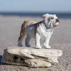 Safari Ltd Bulldog figurine side view highlighting compact size for imaginative play