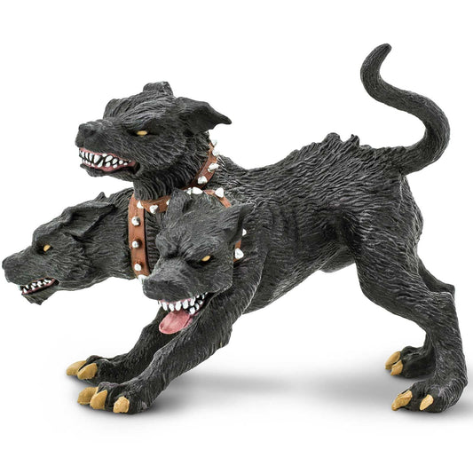 Safari Ltd Cerberus figurine with three heads for imaginative mythology play.