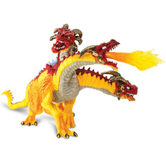 Safari Ltd Fire Dragon figure sharp horns add menacing detail for fantasy games.