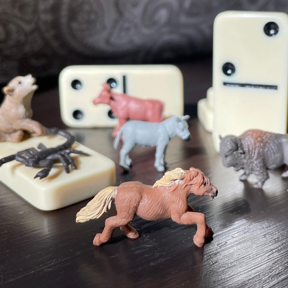Safari Ltd Good Luck Minis bison figure for educational wildlife scenes.