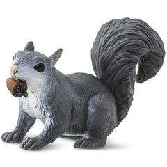 Safari Ltd gray squirrel figurine, three-inch replica for interactive learning.