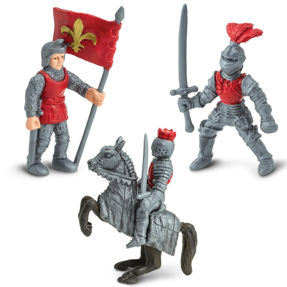Safari Ltd Knights & Dragons Toob blue kingdom knight; supports collaborative play