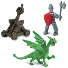 Safari Ltd Knights & Dragons Toob group shot; travel-friendly imagination on the go