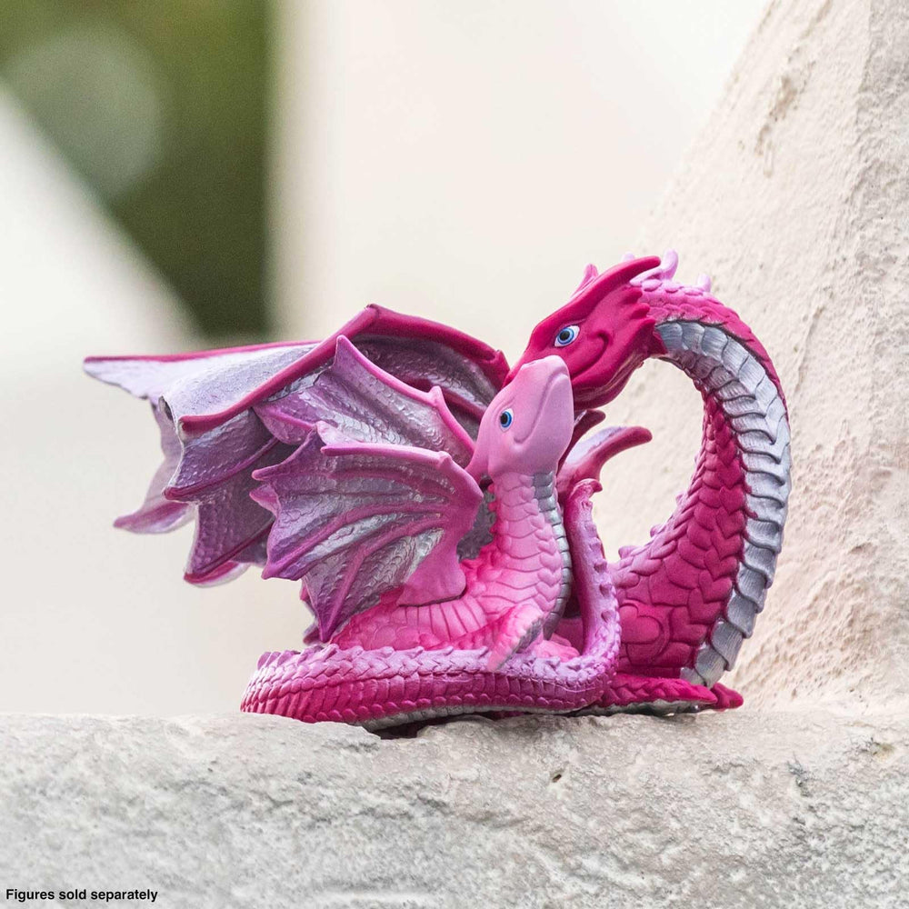 Safari Ltd. Love Dragon figurine shows curved neck and wings for adventures.