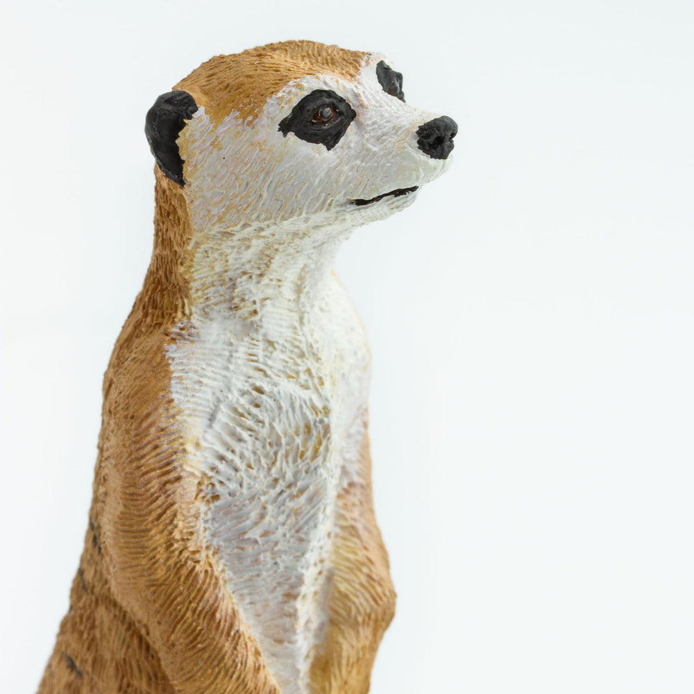 Safari Ltd meerkat figurine hand-painted details bring vivid desert character to life.