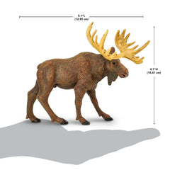 Safari Ltd Moose figurine antlers detail emphasizes realism for display or learning