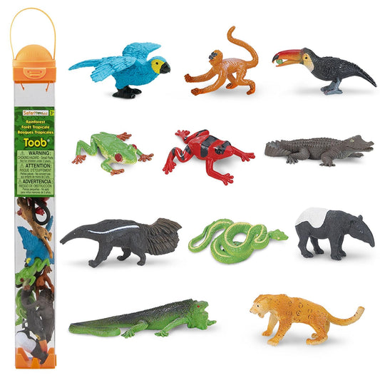 Safari Ltd Rainforest Toob Macaw figurine for imaginative play and wildlife learning