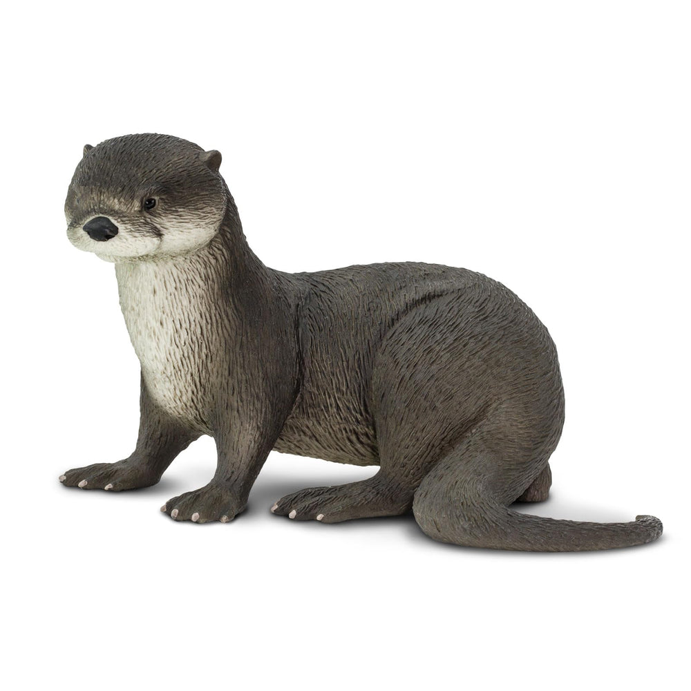 Safari Ltd River Otter Figurine shows a detailed display for imaginative storytelling