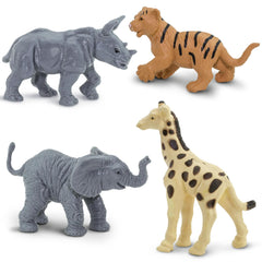 Safari Ltd Zoo Babies Toob Hippo baby figure for tactile exploration and storytelling.