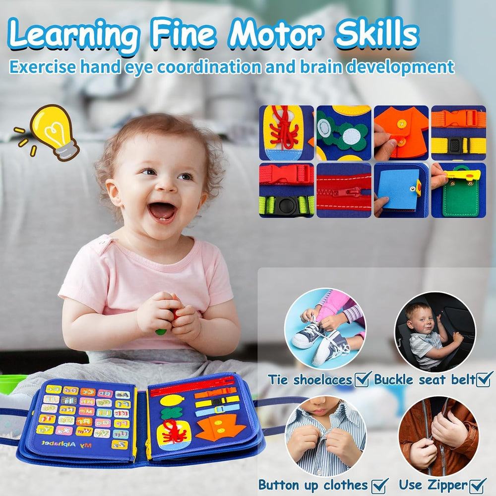 SaFeli Busy Board space theme sparks imaginative play during learning.