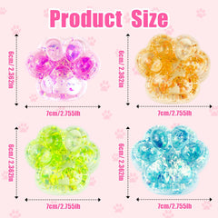 Safoezy cat paw squishy pink for tactile relaxation