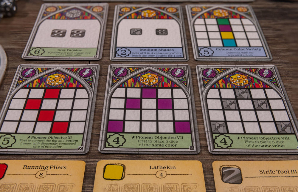 Floodgate Games Sagrada: Glory Expansion compact box art and layout for shelf appeal.