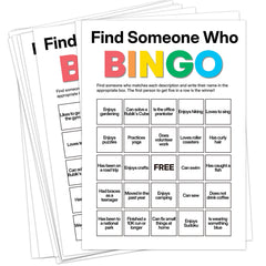 Sahjzk Office Bingo Cards: 25 unique sheets for ice breakers in meetings.