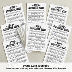 Sahjzk Office Bingo Cards act as conversation starters to ease group dynamics