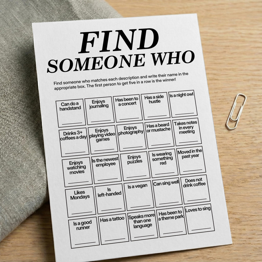 Sahjzk Office Bingo durable 5x7 cardstock for easy writing