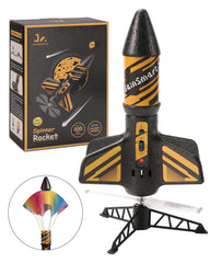 SainSmart Jr. rocket launcher black back view for rugged outdoor play
