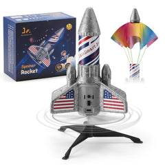 SainSmart Jr rocket launcher front view, LED glow helps tracking in daylight or night.