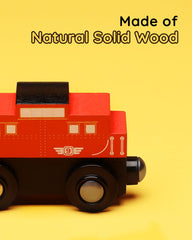 SainSmart Jr travel train with lights on rails for imaginative journeys.