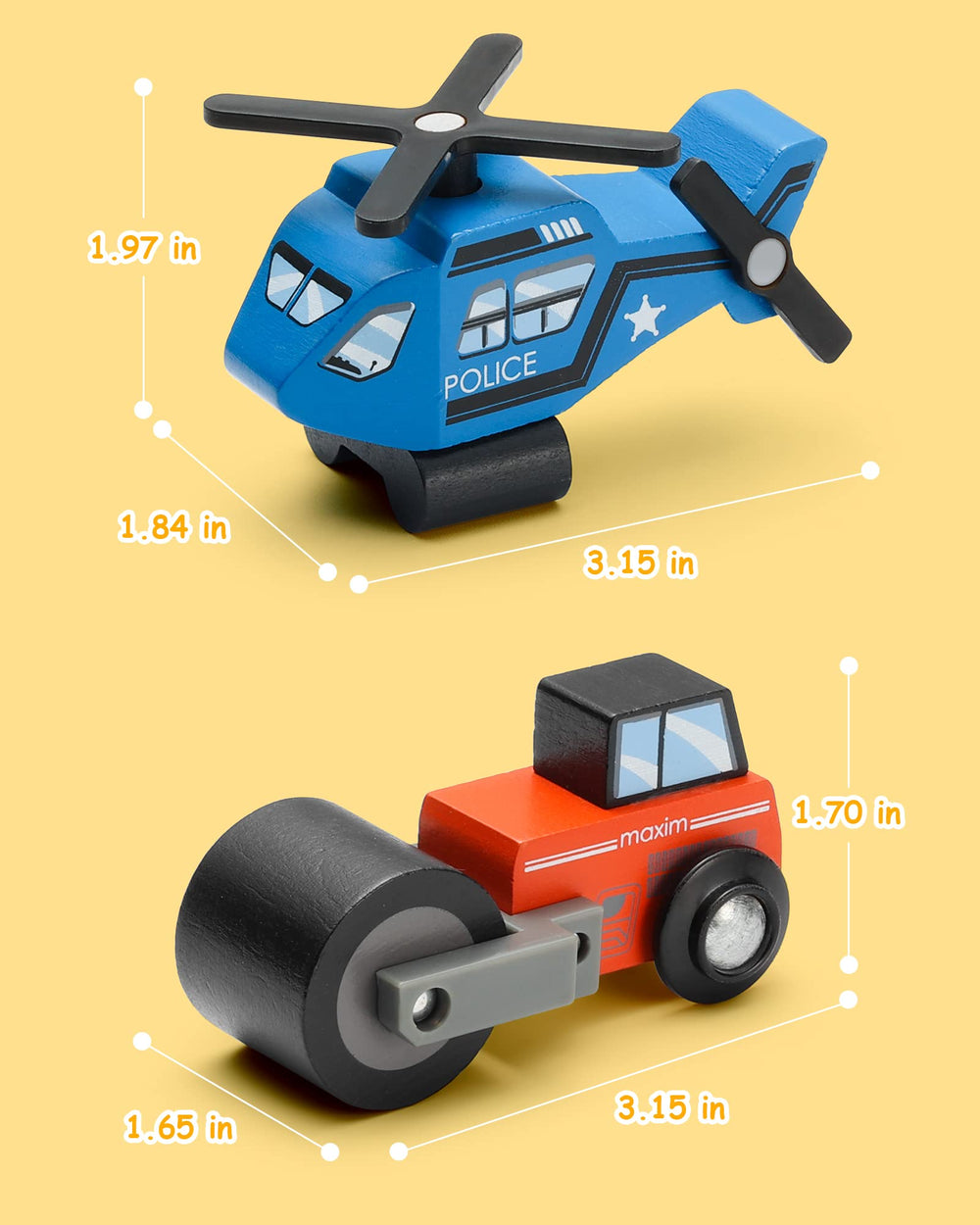 SainSmart Jr wooden ambulance encourages storytelling and caring role play for kids