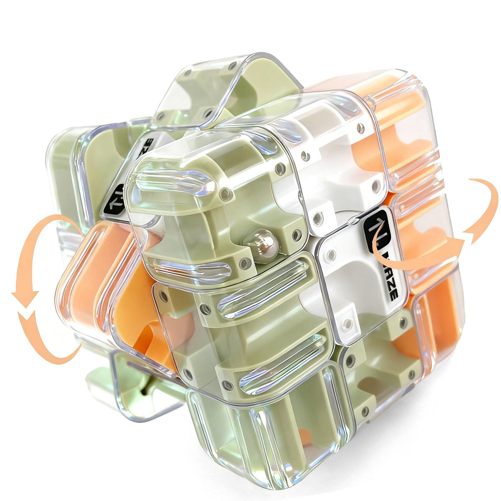 Sakiway Labyrinth 3D puzzle cube top view promotes brain training and focus