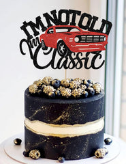 SALUTE Classic cars theme suits men’s birthdays and milestone celebrations.